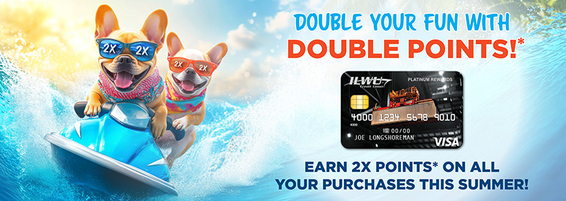 Earn 2X Points* on All Purchases this summer!