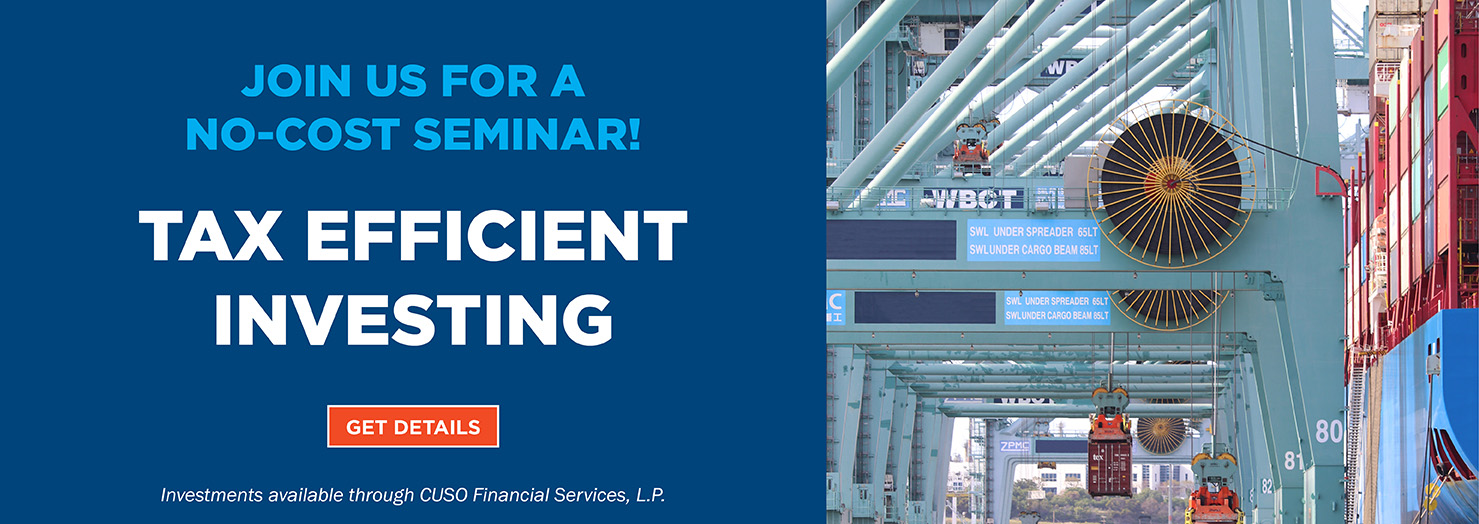 Join Us for a No Cost Seminar: Tax Efficient Investing