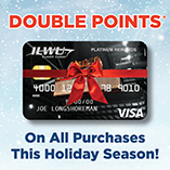 Double Points* on all purchases this holiday season!